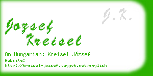 jozsef kreisel business card